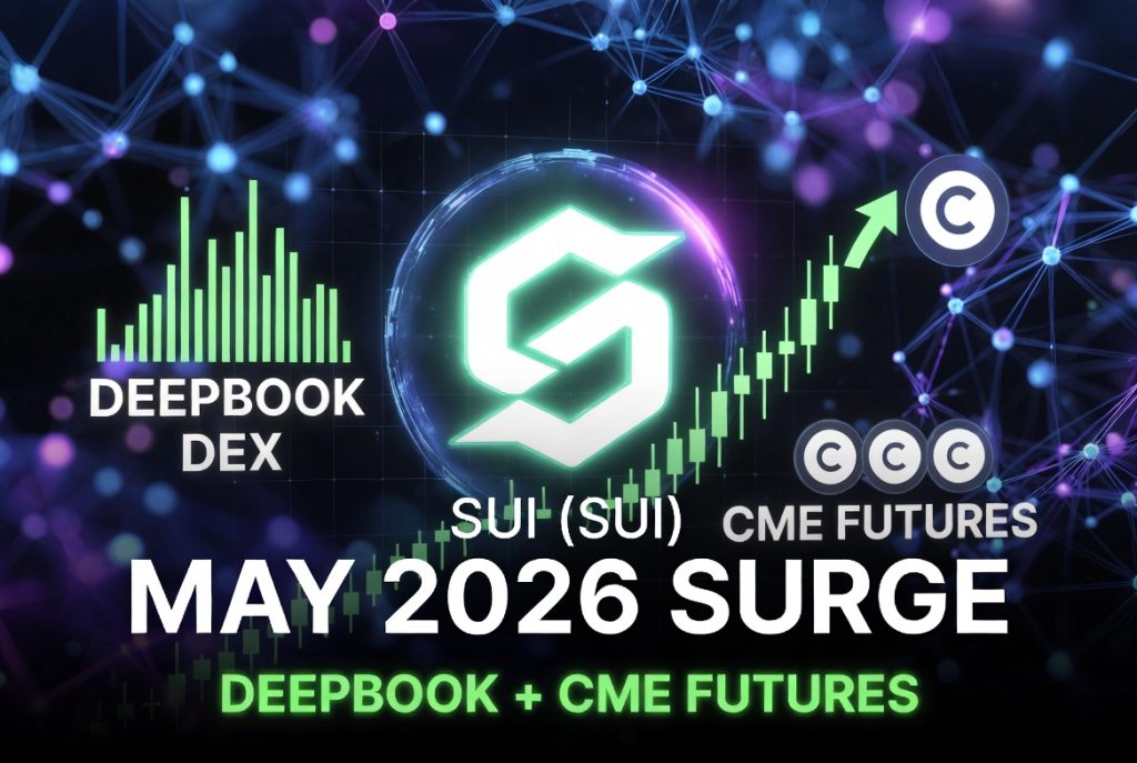 Sui (SUI) May 2026 trending crypto surge with DeepBook DEX and CME futures