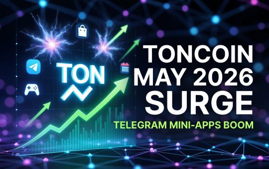 TON Toncoin May 2026 surge driven by Telegram mini-apps