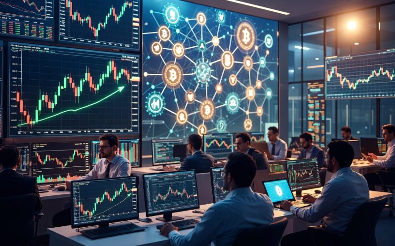 Institutional investors monitoring Bitcoin ETF activity and crypto market trends