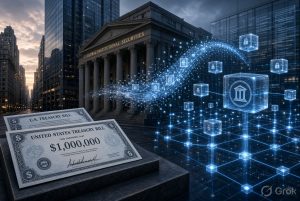 Tokenized Treasury bills represented as blockchain-based digital assets